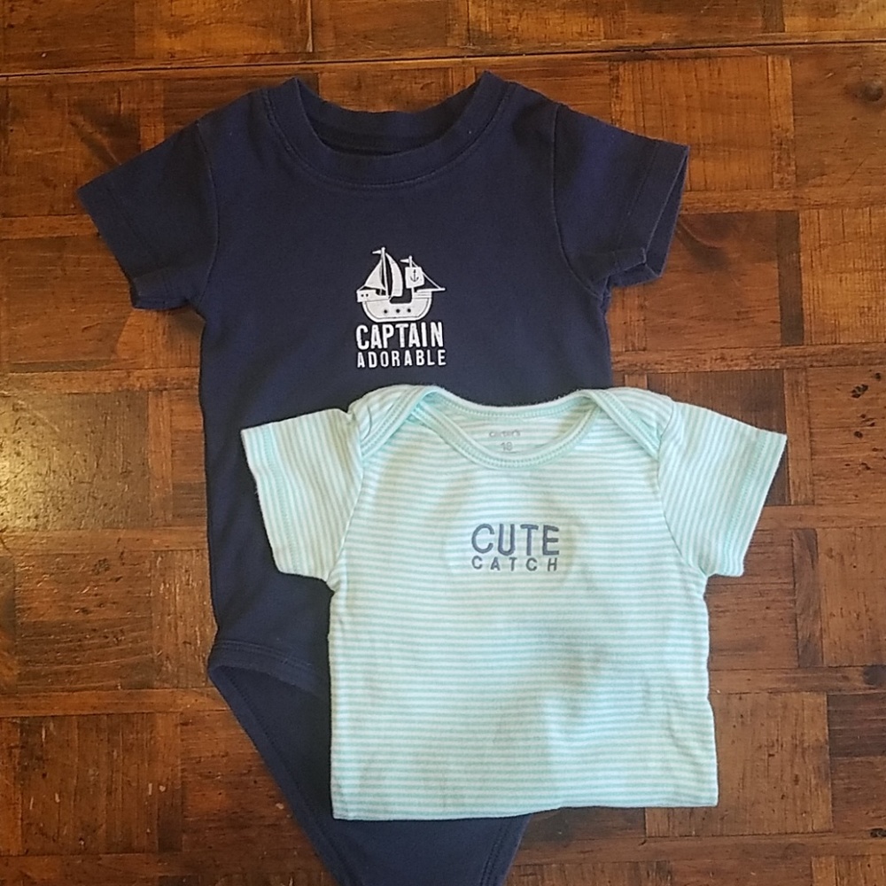 Set of 3 Carter's nautical onesies size 18 months